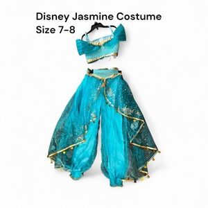 Disney Jasmine Kids Costume - Turquoise and Gold